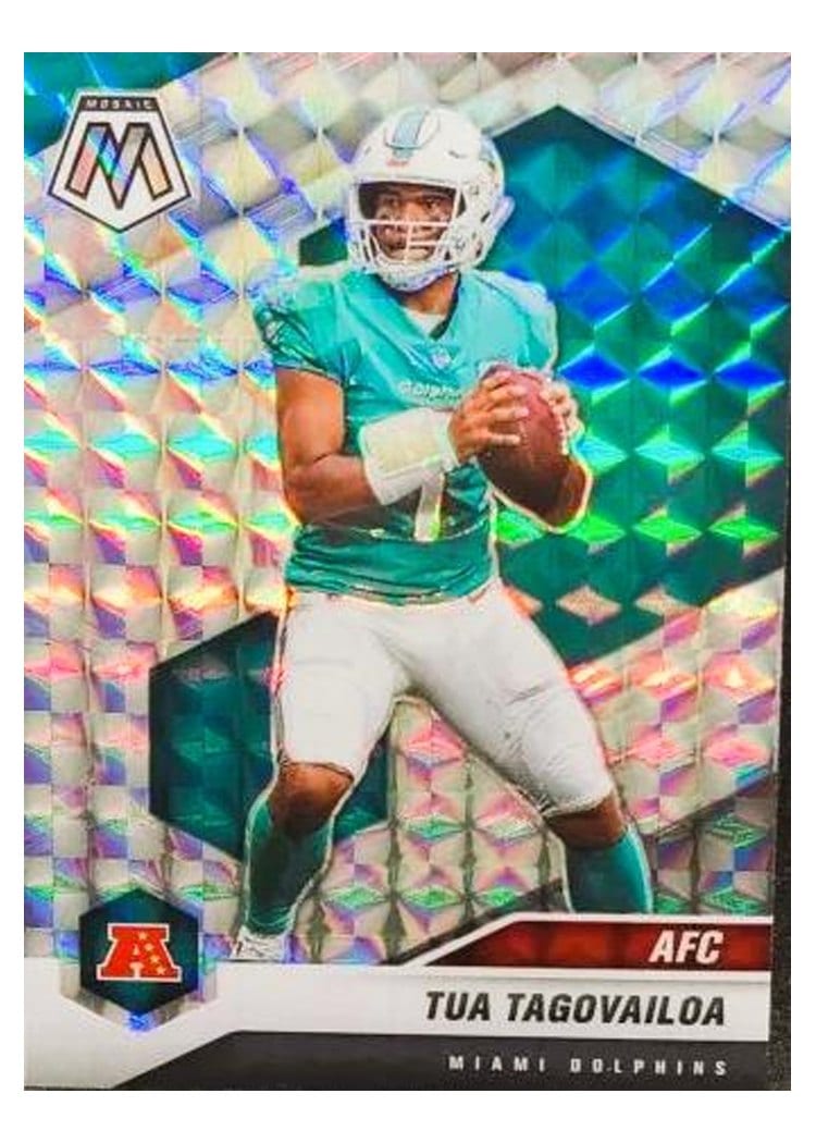 2021 Panini Mosaic Base Set Tua Tagovailoa #228 card