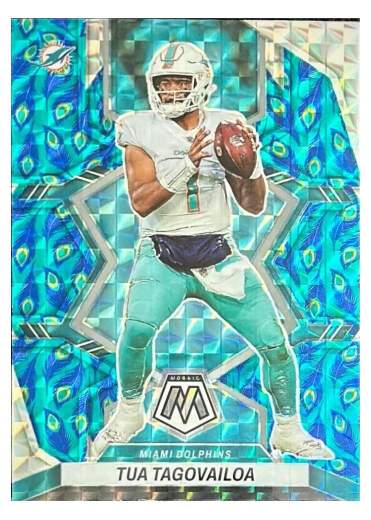 2022 Panini Mosaic Base Set Tua Tagovailoa #121 card