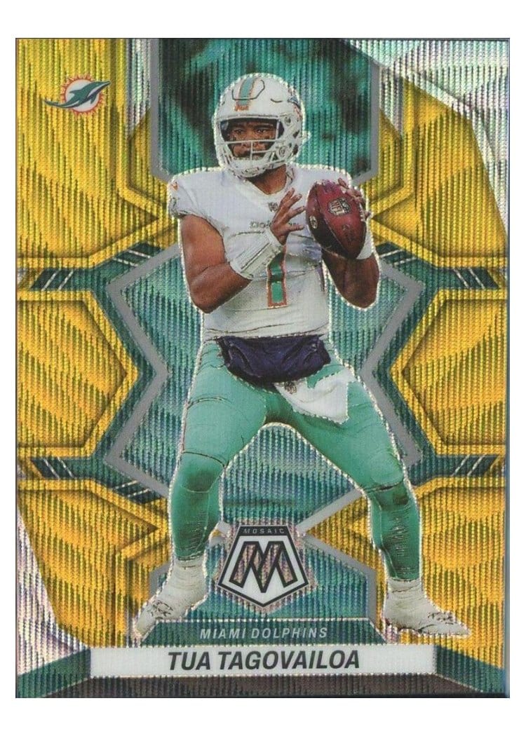 2022 Panini Mosaic Base Set Tua Tagovailoa #121 card