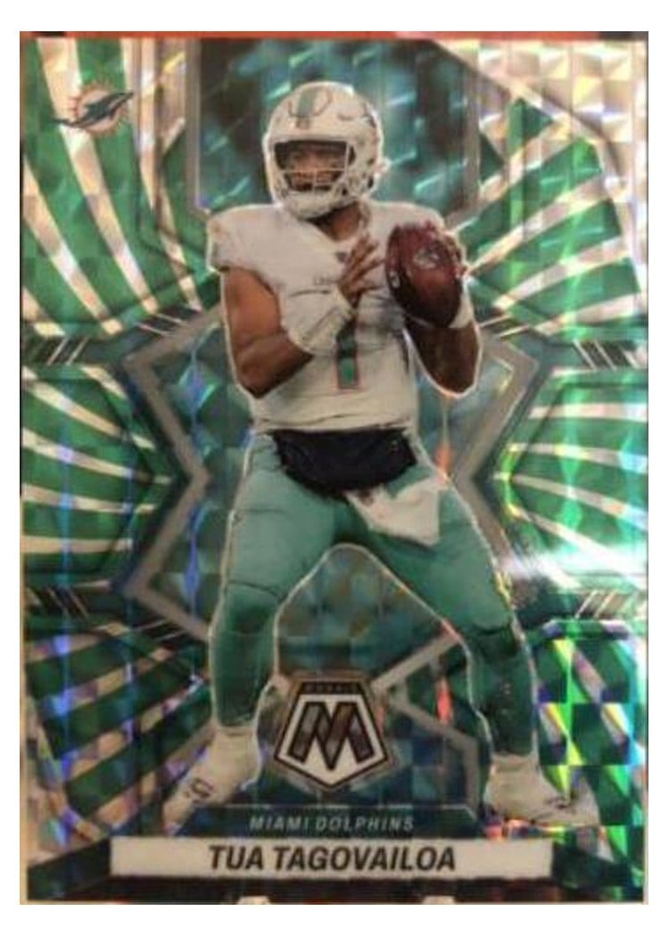 2022 Panini Mosaic Base Set Tua Tagovailoa #121 card