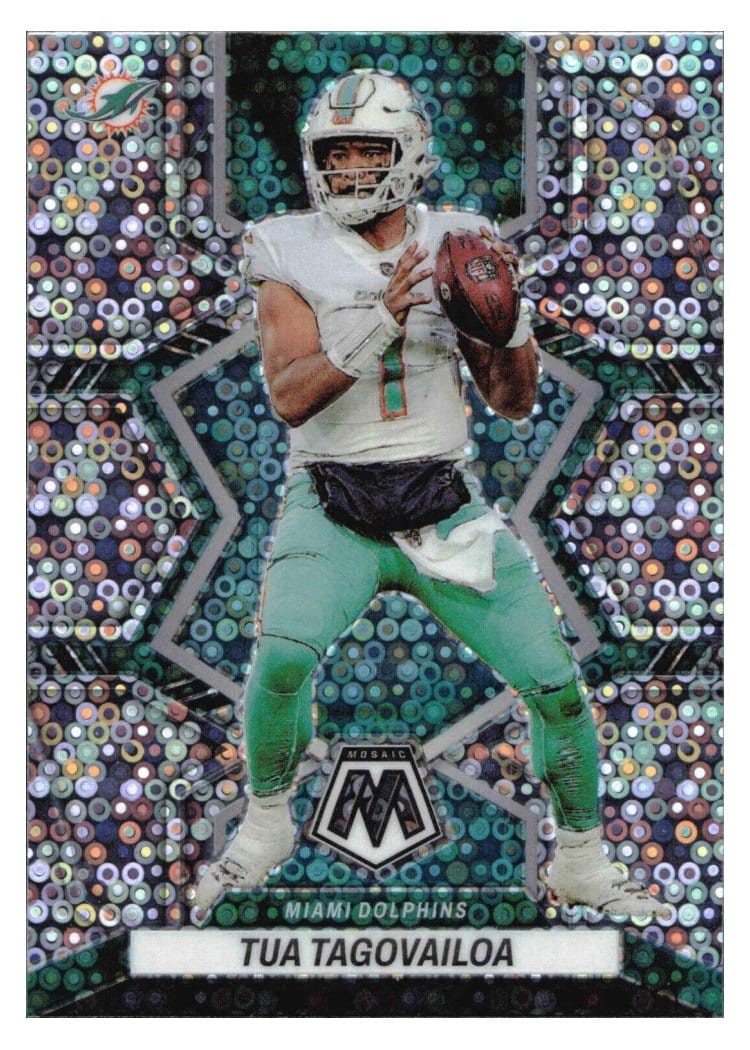 2022 Panini Mosaic Base Set Tua Tagovailoa #121 card
