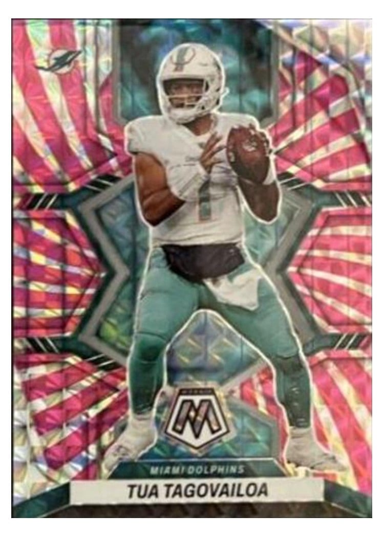 2022 Panini Mosaic Base Set Tua Tagovailoa #121 card