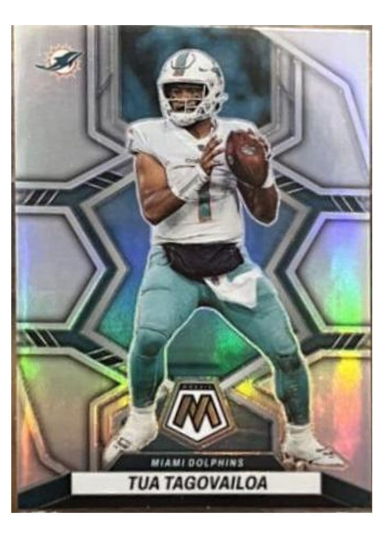 2022 Panini Mosaic Base Set Tua Tagovailoa #121 card
