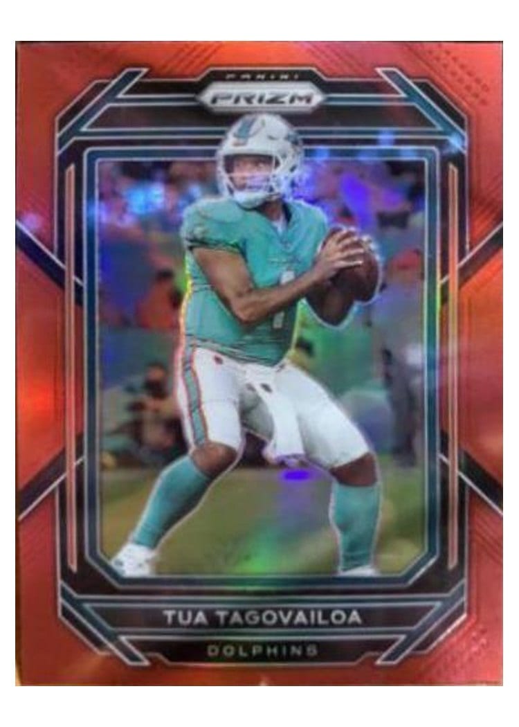 2022 Panini Prizm Base Set Tua Tagovailoa Red #178 card