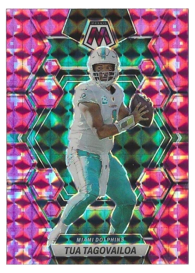 2023 Panini Mosaic Base Set Tua Tagovailoa #143 card