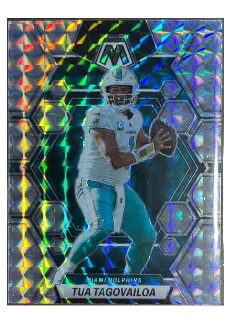 2023 Panini Mosaic Base Set Tua Tagovailoa #143 card