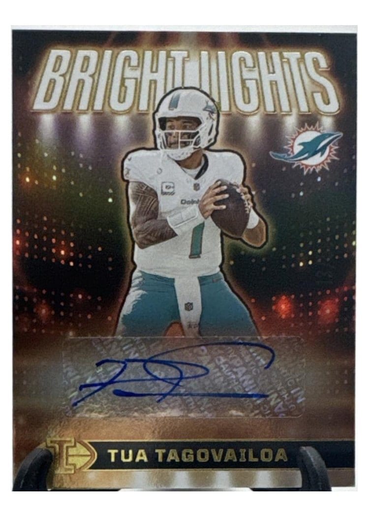 2024 Panini Illusions Bright Lights Signatures Tua Tagovailoa #22 card