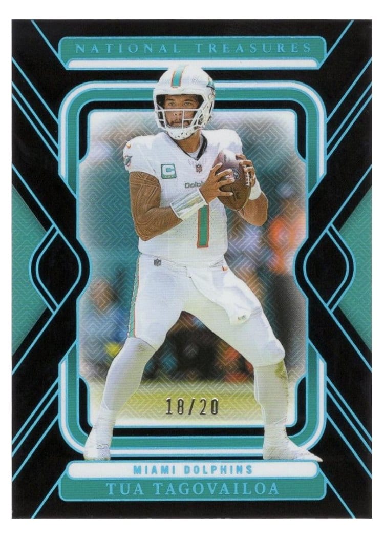 2024 Panini National Treasures Base Set Tua Tagovailoa #61 card