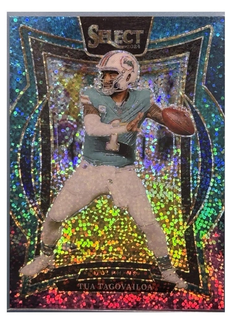 2024 Panini Select Base Set Tua Tagovailoa Cosmic Prizm #99 card