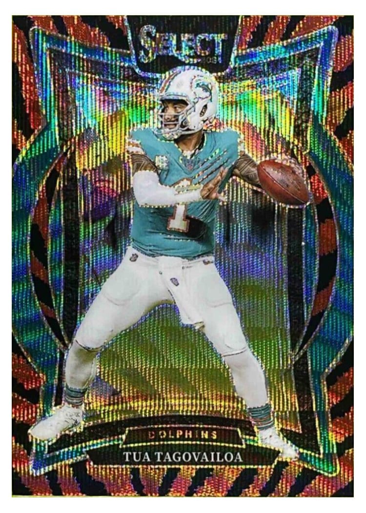 2024 Panini Select Base Set Tua Tagovailoa #99 card