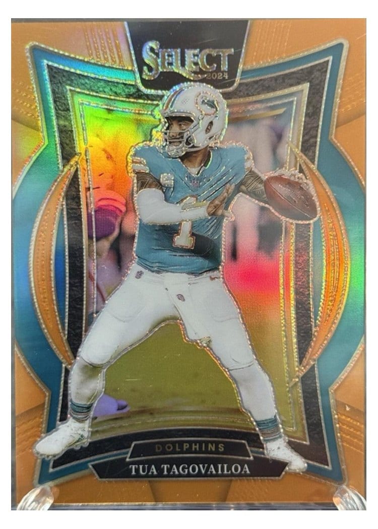 2024 Panini Select Base Set Tua Tagovailoa Red Mojo #99 card