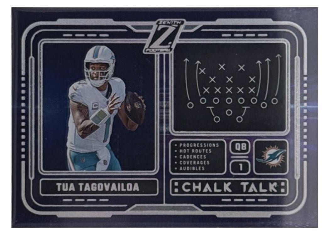 2024 Panini Zenith Chalk Talk Tua Tagovailoa #15 card