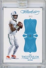 2025 Panini Flawless Anniversary Tua Tagovailoa #21 card