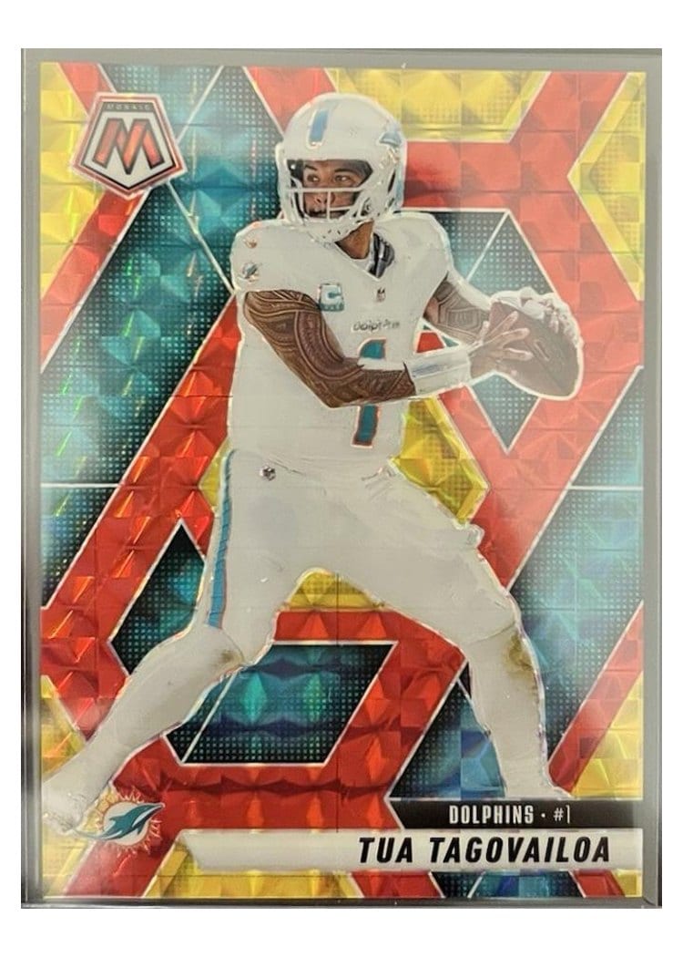 2025 Panini Mosaic Base Set Tua Tagovailoa #159 card