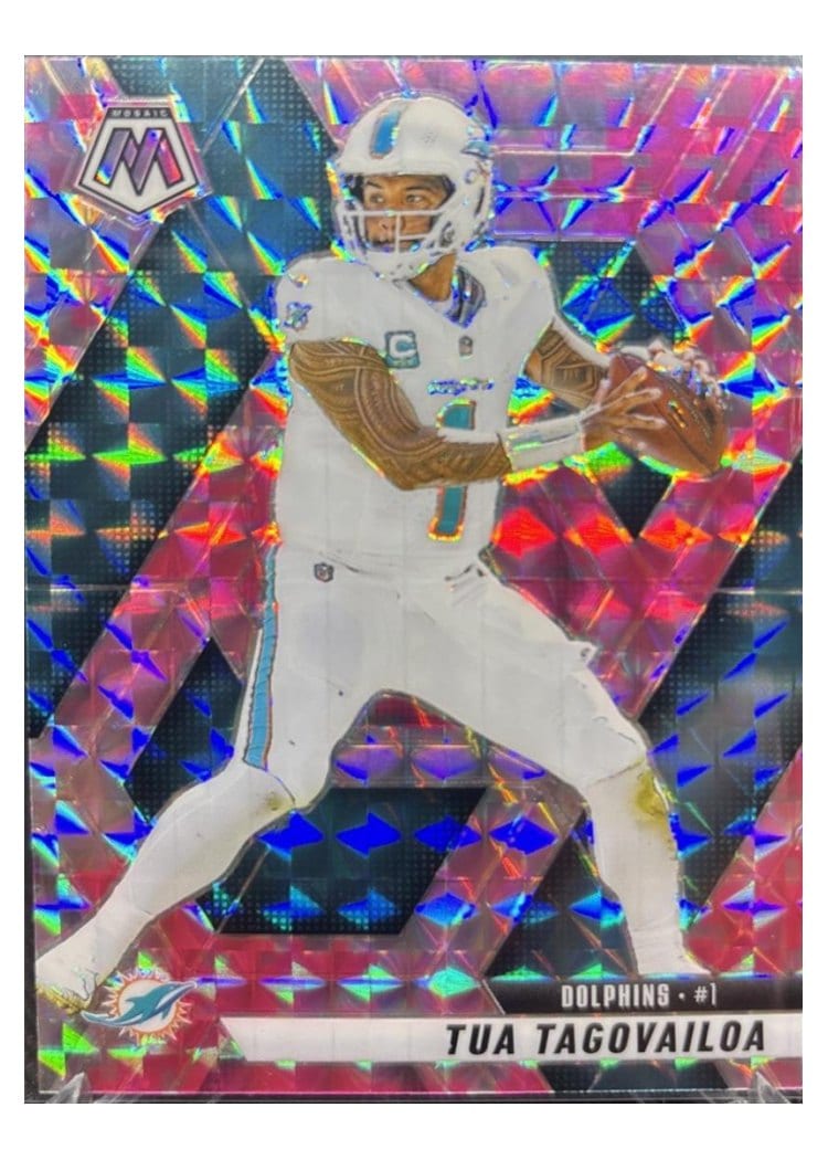 2025 Panini Mosaic Base Set Tua Tagovailoa #159 card