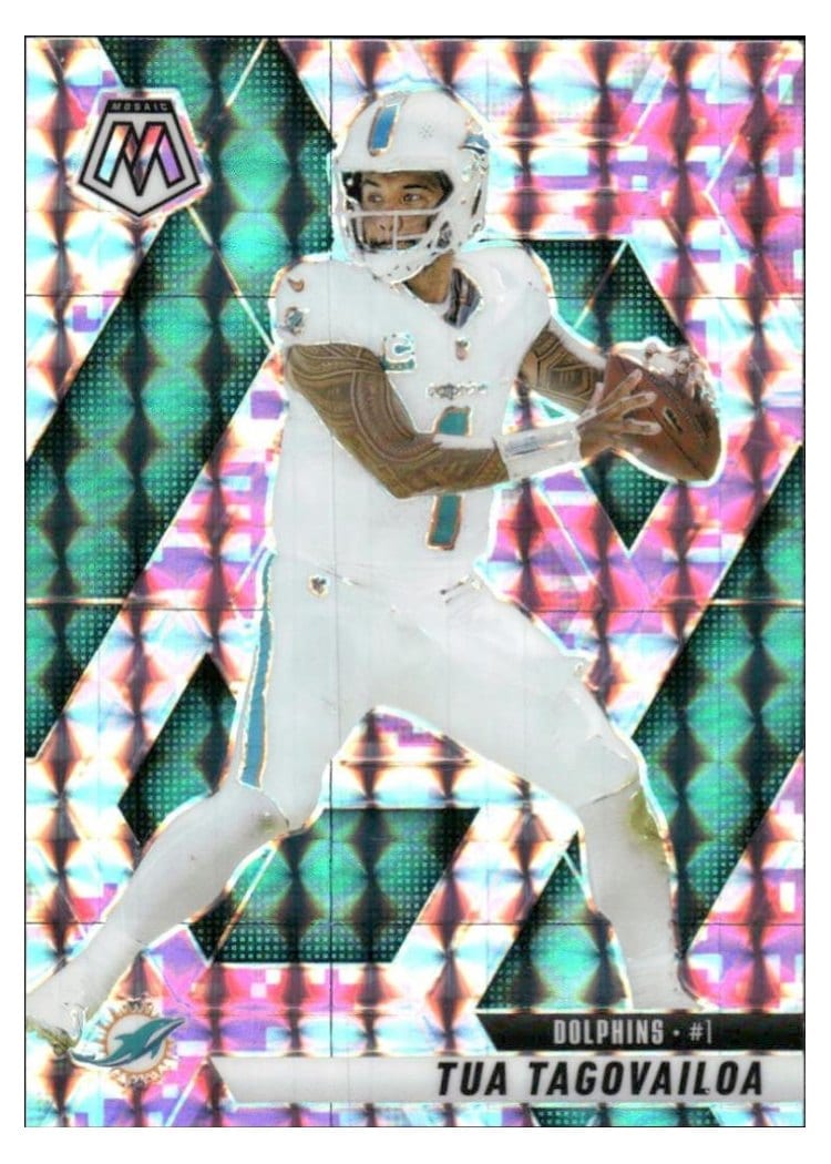 2025 Panini Mosaic Base Set Tua Tagovailoa #159 card