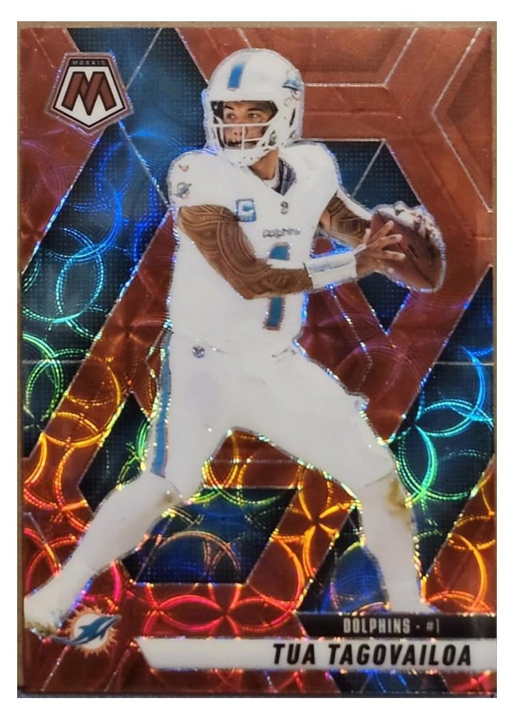 2025 Panini Mosaic Base Set Tua Tagovailoa #159 card