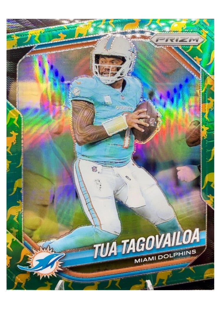 2025 Panini Prizm Base Set Tua Tagovailoa Kangaroo #58 card