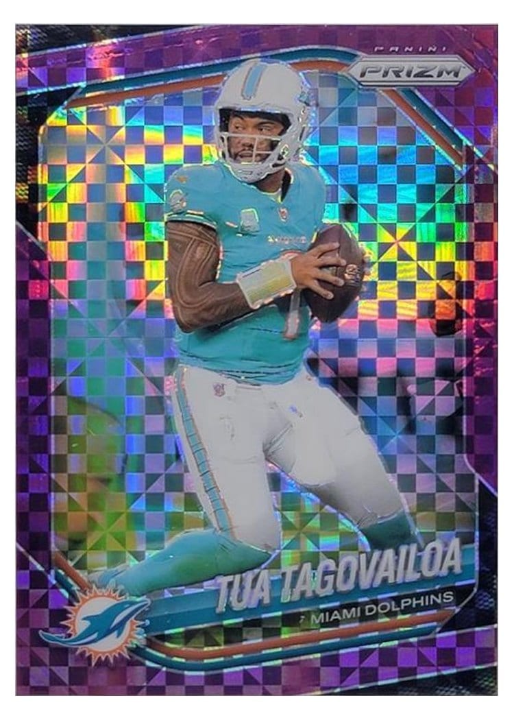 2025 Panini Prizm Base Set Tua Tagovailoa #58 card