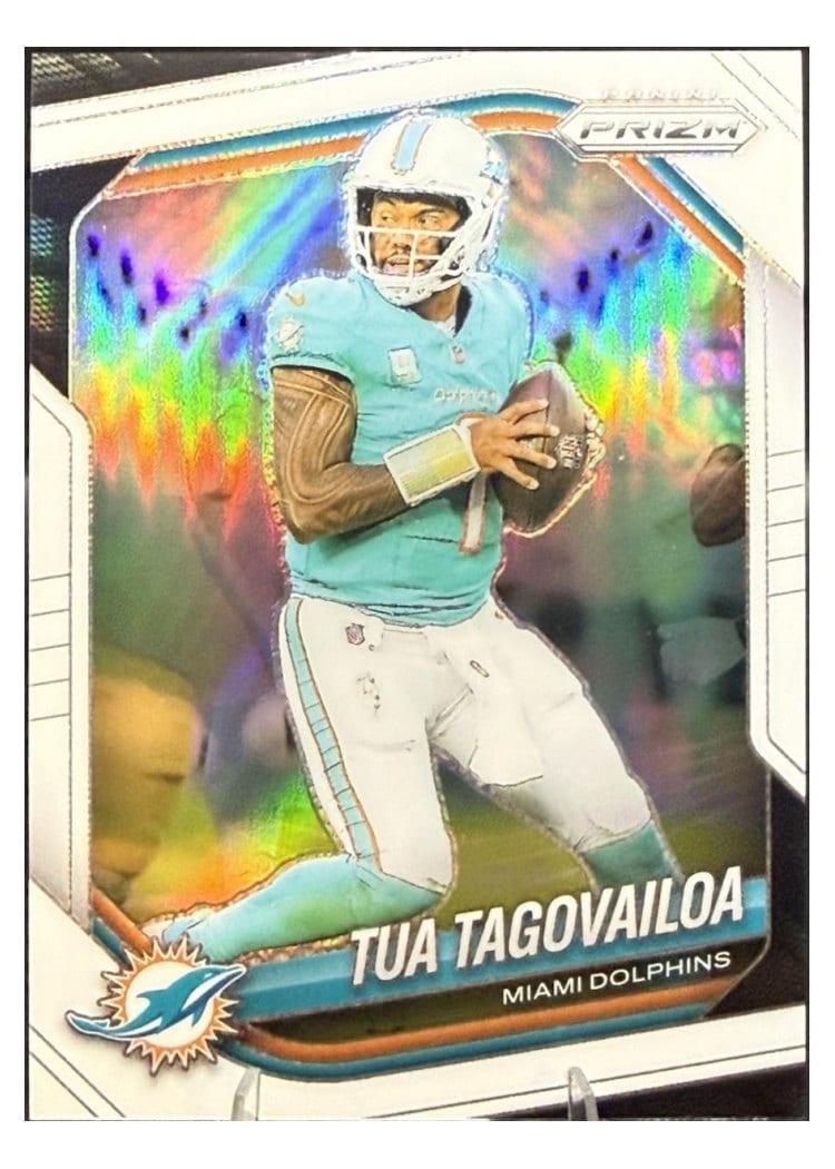 2025 Panini Prizm Base Set Tua Tagovailoa #58 card