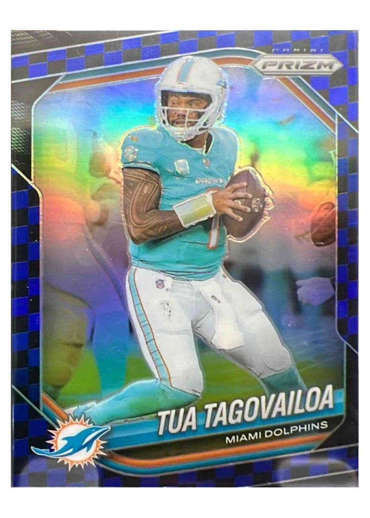 2025 Panini Prizm Base Set Tua Tagovailoa #58 card