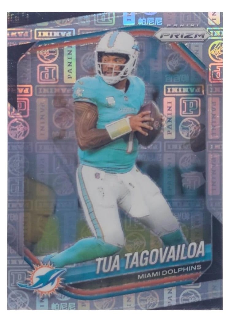 2025 Panini Prizm Base Set Tua Tagovailoa #58 card