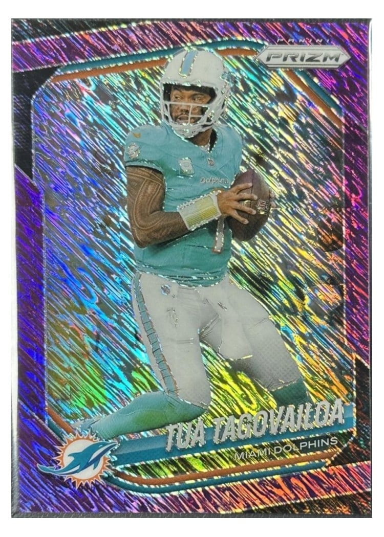 2025 Panini Prizm Base Set Tua Tagovailoa #58 card