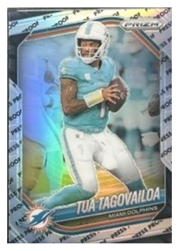 2025 Panini Prizm Base Set Tua Tagovailoa #58 card