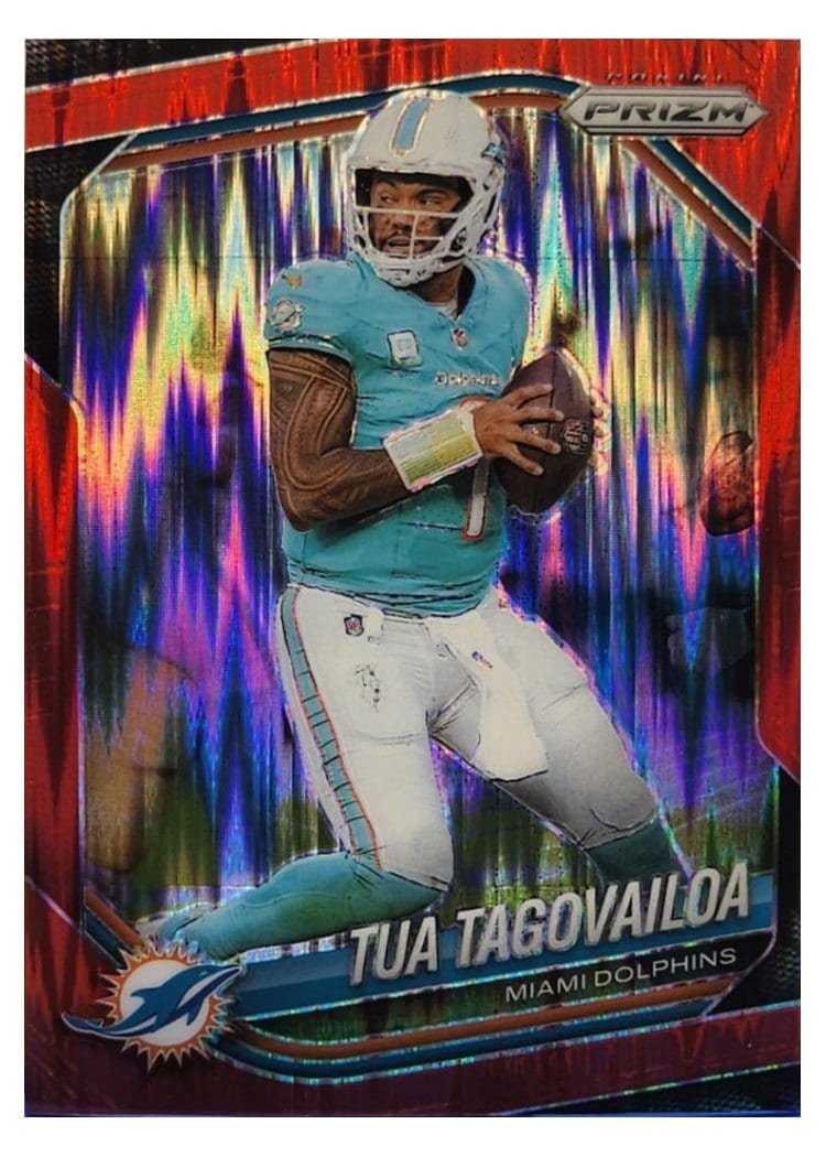 2025 Panini Prizm Base Set Tua Tagovailoa #58 card