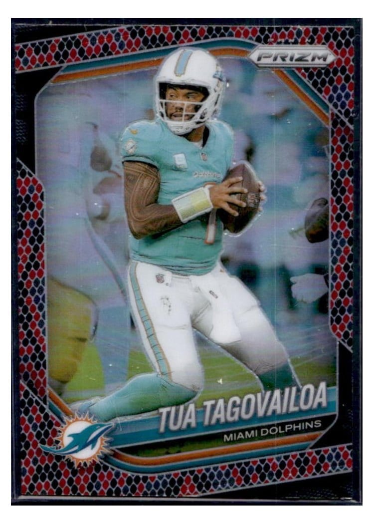2025 Panini Prizm Base Set Tua Tagovailoa #58 card