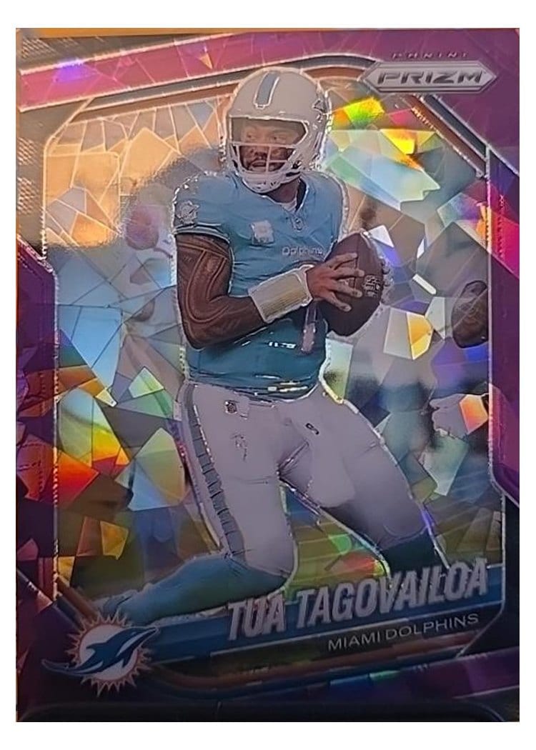 2025 Panini Prizm Base Set Tua Tagovailoa #58 card