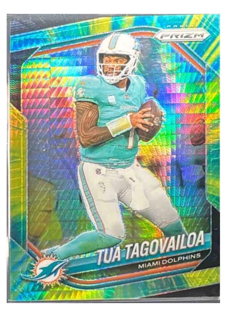 2025 Panini Prizm Base Set Tua Tagovailoa #58 card