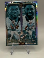 2024 Donruss Production Line Tua Tagovailoa / Raheem Mostert #1 card