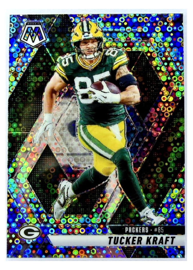 2025 Panini Mosaic Base Set Tucker Kraft No Huddle Silver #50 card