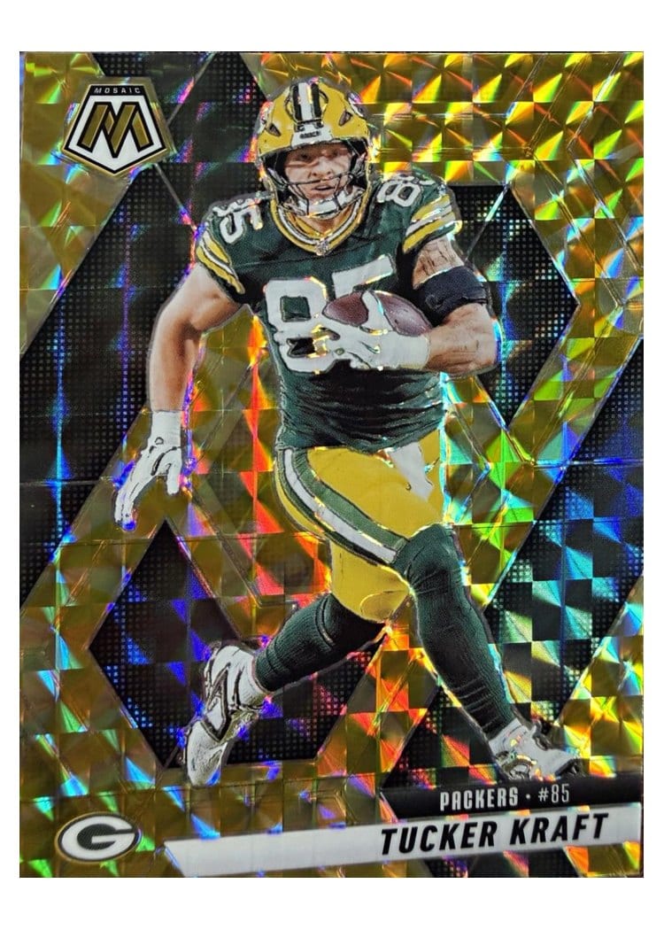 2025 Panini Mosaic Base Set Tucker Kraft Gold #50 card