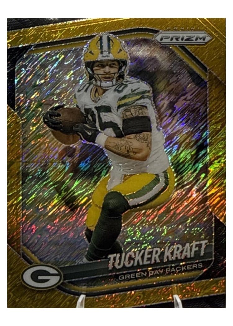 2025 Panini Prizm Base Set Tucker Kraft Gold Shimmer #127 card