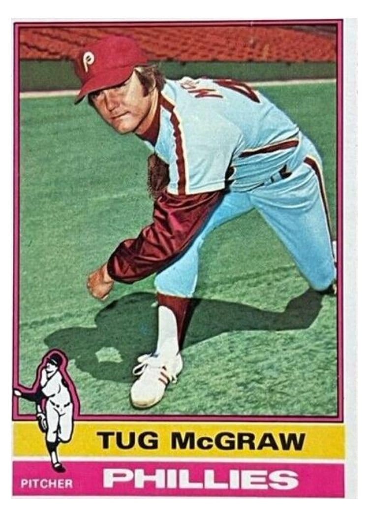 1976 Topps Tug McGraw #565 card