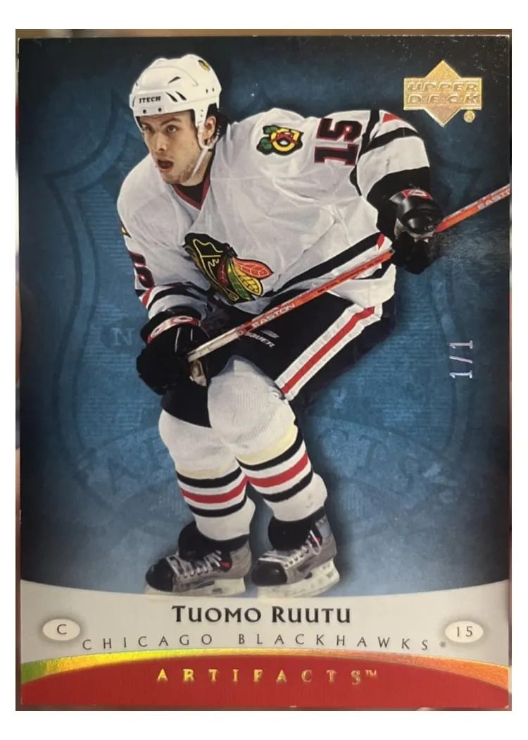 2005 Upper Deck Artifacts Tuomo Ruutu #21 card