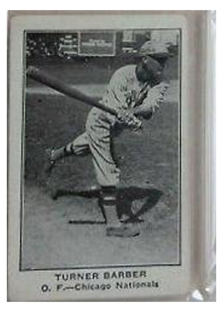 1922 E121 American Caramel Series of 120 Turner Barber card