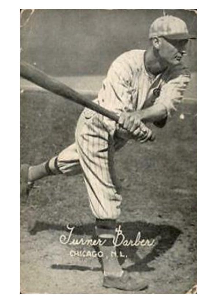 1922 Exhibits Turner Barber card