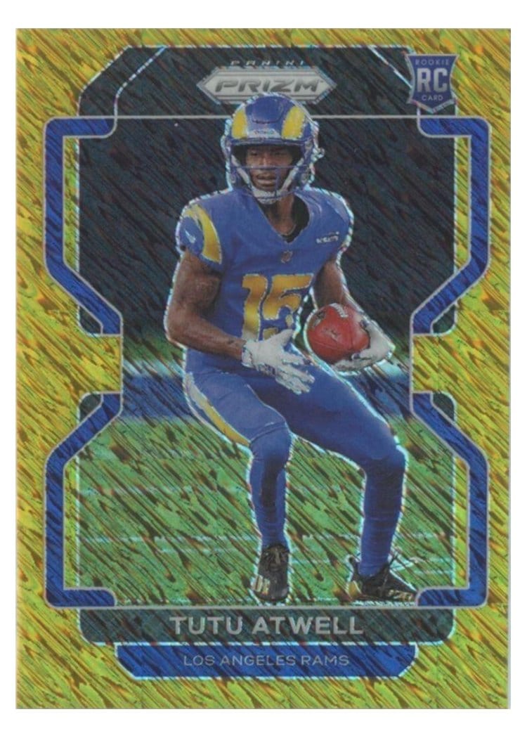 2021 Panini Prizm Base Set Tutu Atwell Gold Shimmer #350 card