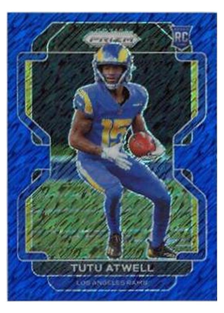 2021 Panini Prizm Base Set Tutu Atwell Blue Shimmer #350 card