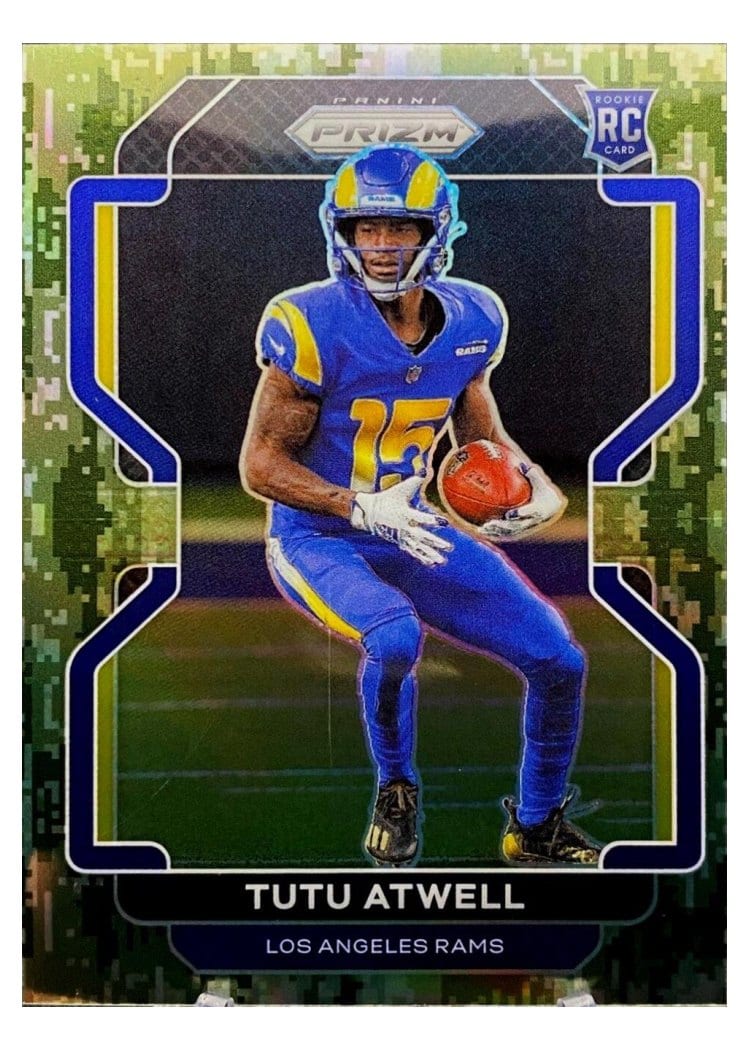 2021 Panini Prizm Base Set Tutu Atwell Forest Camo Prizm #350 card