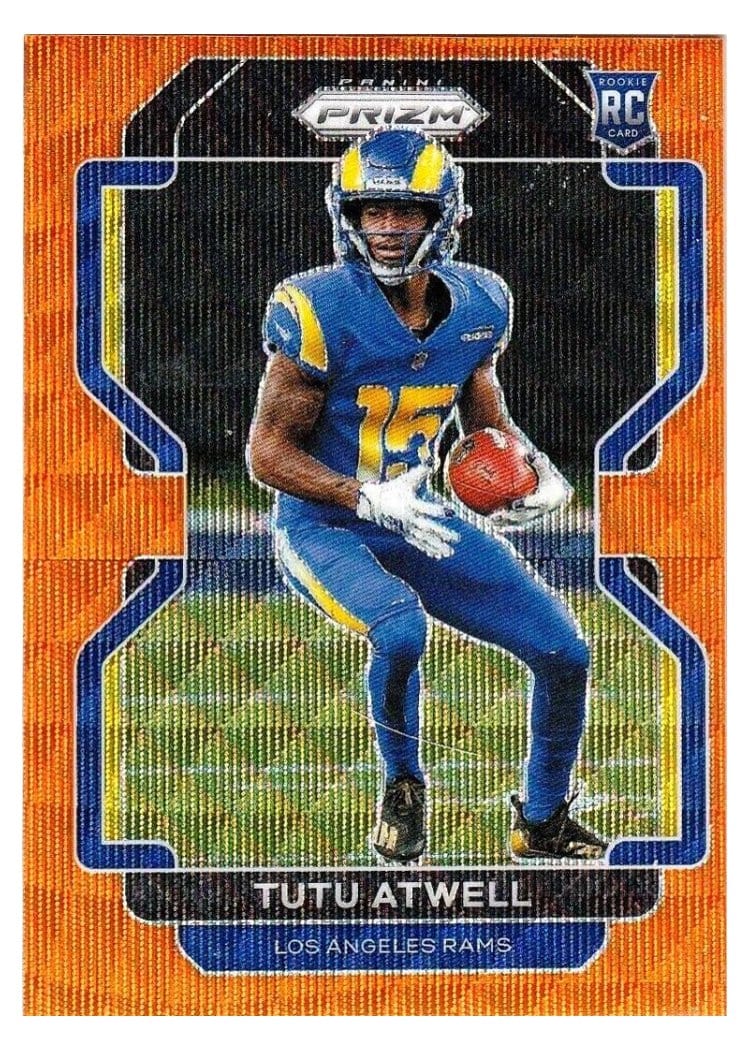 2021 Panini Prizm Base Set Tutu Atwell Orange Wave Prizm #350 card