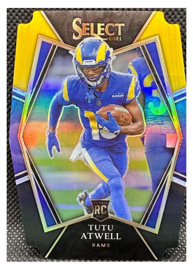 2021 Panini Select Base Set Tutu Atwell Black Gold Die Cut #161 card
