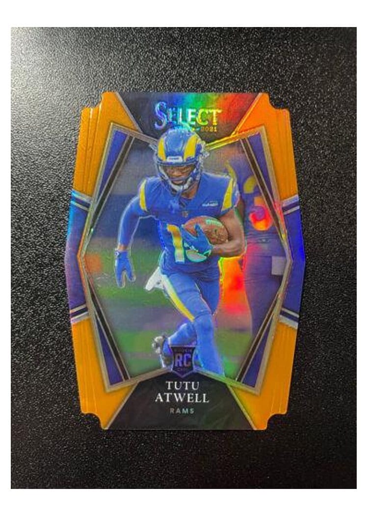 2021 Panini Select Base Set Tutu Atwell Orange Die Cut #161 card