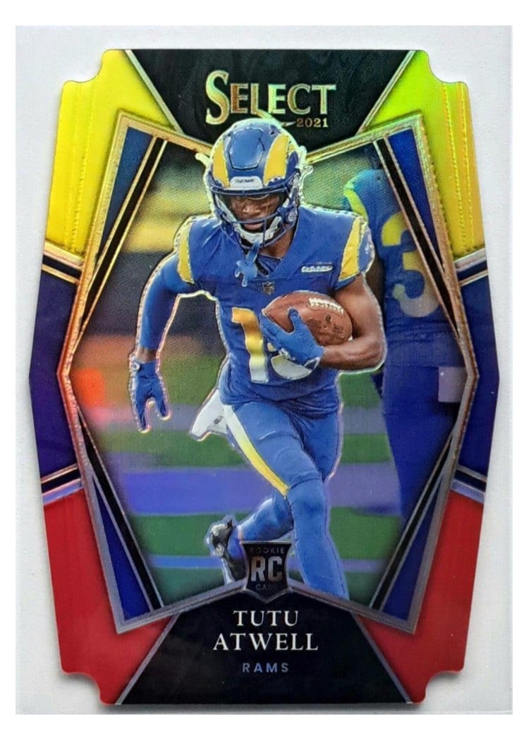 2021 Panini Select Base Set Tutu Atwell Red and Yellow Die Cut #161 card