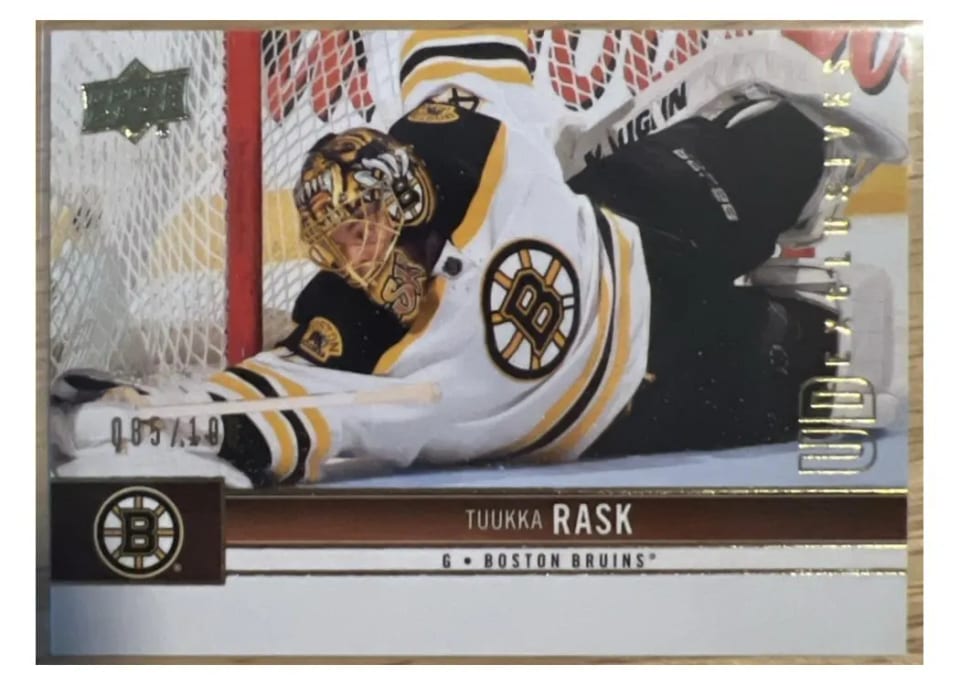 2012 Upper Deck Tuukka Rask #11 card