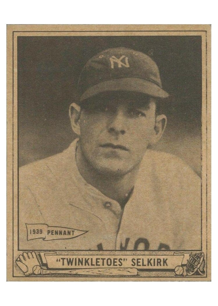 1940 Play Ball Twinkletoes Selkirk #8 card
