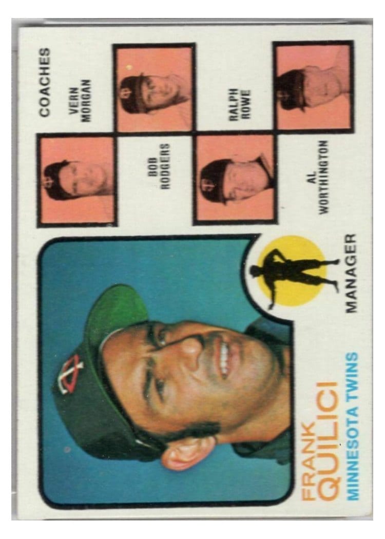 1973 Topps Twins Field Leaders Solid Background #49 card